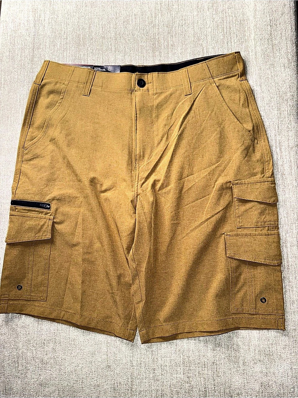 Iron Co. Flex 11" Cargo Shorts Cargo Shorts in Brown Size 34 NWT